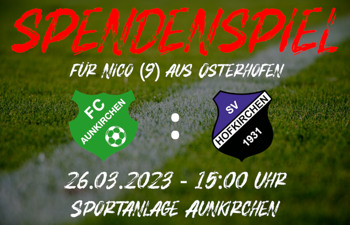 Spendenspiel für Nico aus Osterhofen