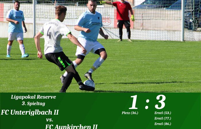 Ligapokal Reserve: 3:1-Sieg nach Rückstand