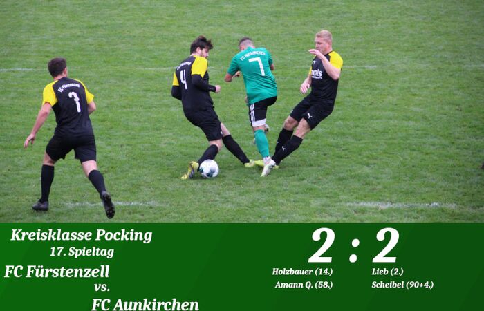 KK Pocking: 2:2 in Fürstenzell - Lieb trifft früh, Scheibel in letzter Sekunde!