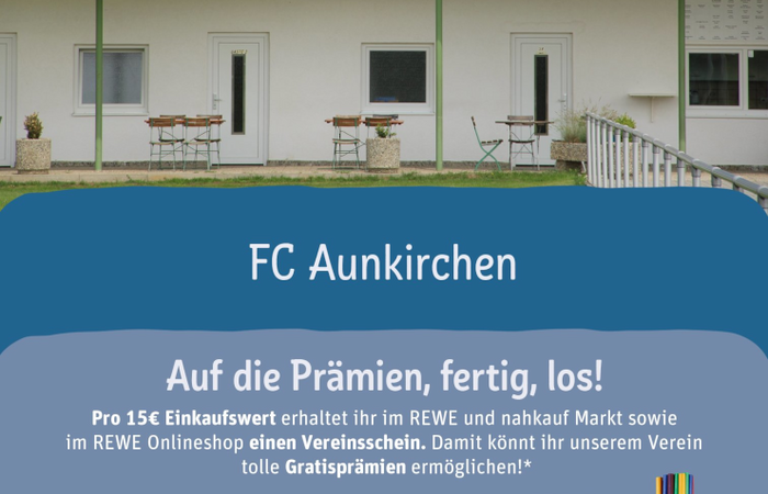 Scheine für Vereine - der FC Aunkirchen ist wieder dabei!